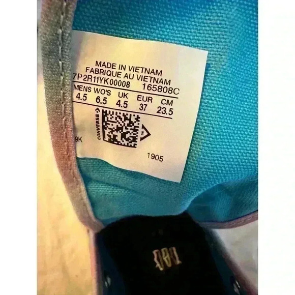 Converse Chuck Taylor All Star Hi Rainbow Pride Sneaker Love is Love M 4.5 W 6.5 - Picture 13 of 14